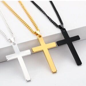Cross Stainless Steel Pendant Necklace
